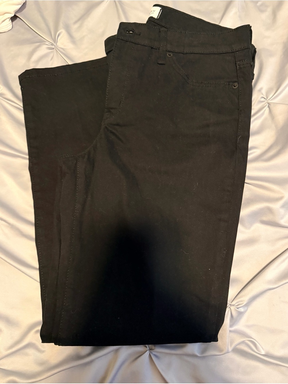 crown & ivy Black Straight-Leg Women's Pants